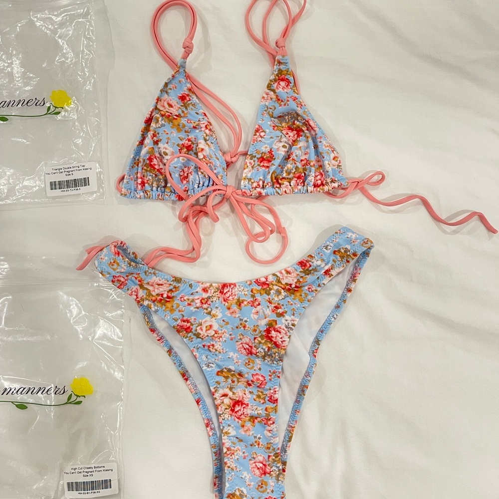 Heavy Manners You Can’t Get Pregnant From Kissing Bikini Set